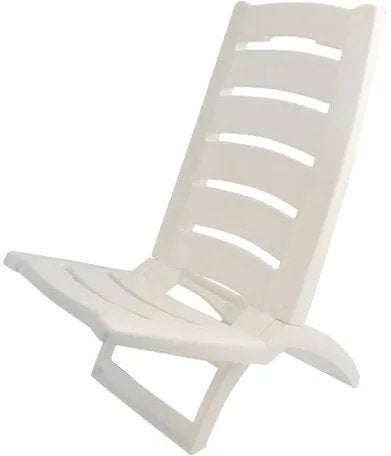 Strandstoeltjes wit inklapbaar 2st kunststof, Tuin en Terras, Ophalen, Nieuw, Kunststof, Inklapbaar
