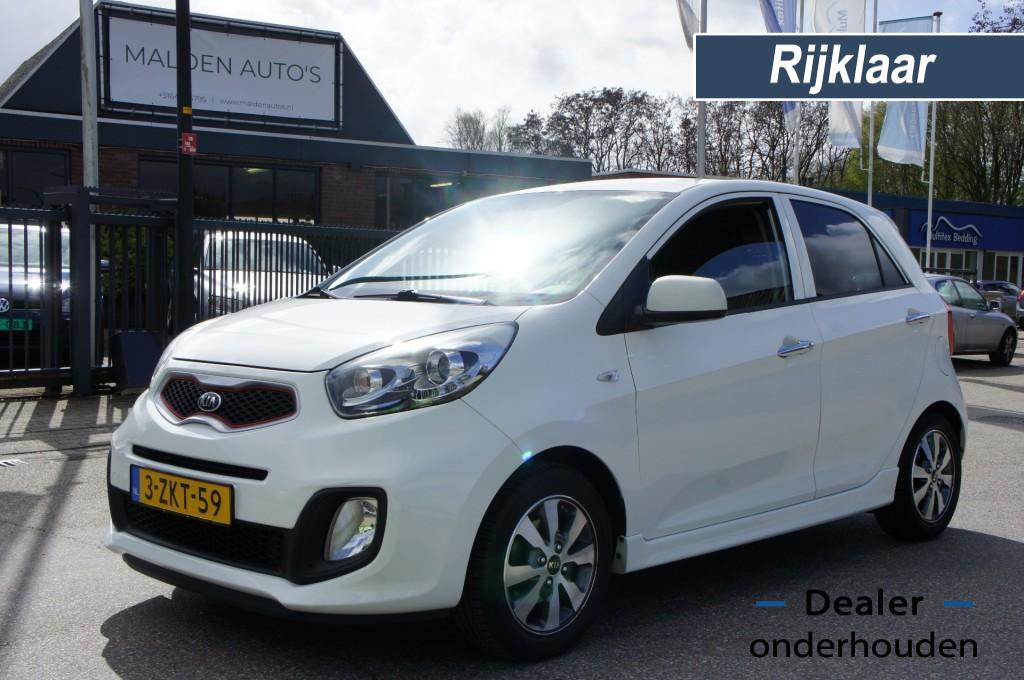 Kia PICANTO 1.0 CVVT X-TREME LEDER/NAVI/CLIMATECONTROLE/ PER, Auto's, Voorwielaandrijving, Euro 5, Gebruikt, Met garantie (alle)
