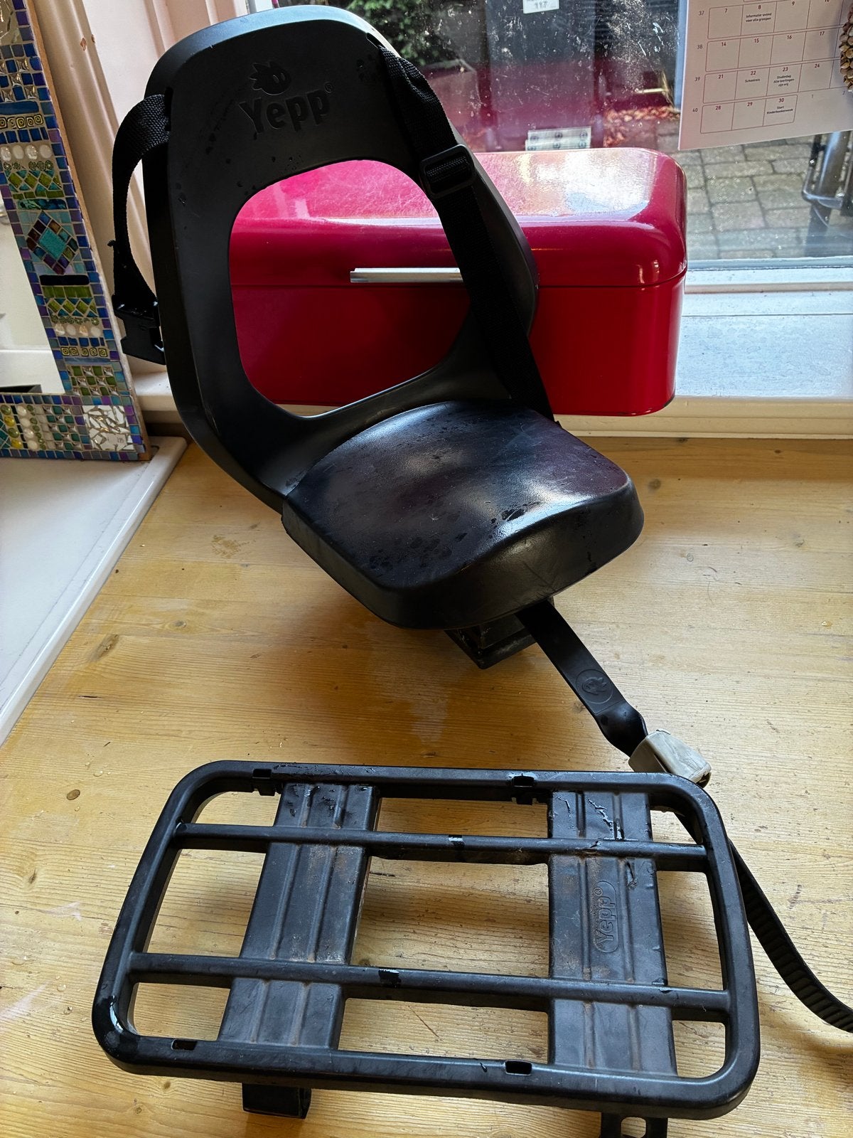 Yepp Thule kinderzitje achter met adapter, Ophalen, Gebruikt, Achterzitje