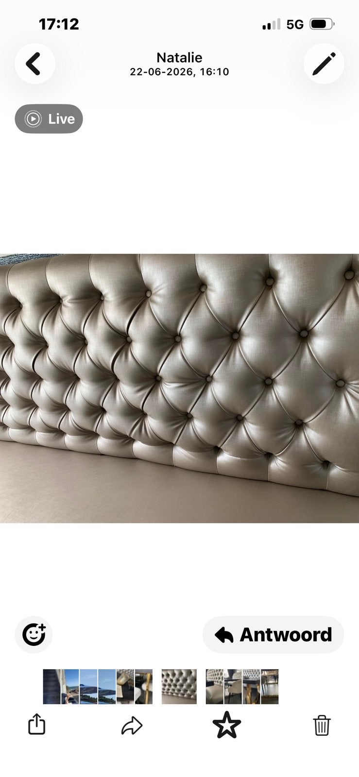 Tafel bank, Ophalen, Overige materialen, Gebruikt, Chic