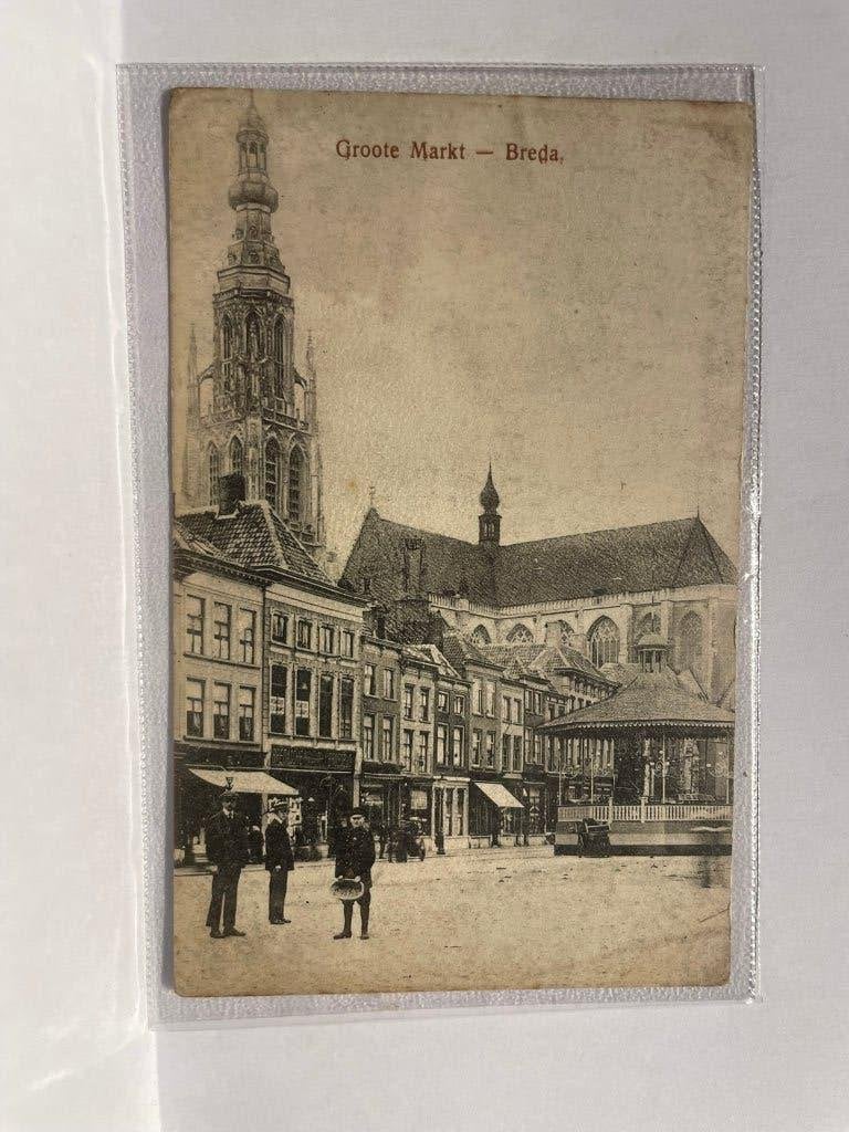 Breda - Groote Markt, Verzenden, Voor 1920, Gelopen, Noord-Brabant