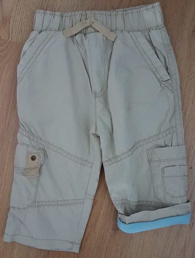 Maat 80 Beige broek gevoerd NIEUW (9118) a, Ophalen of Verzenden, Nieuw, Jongetje, Broekje