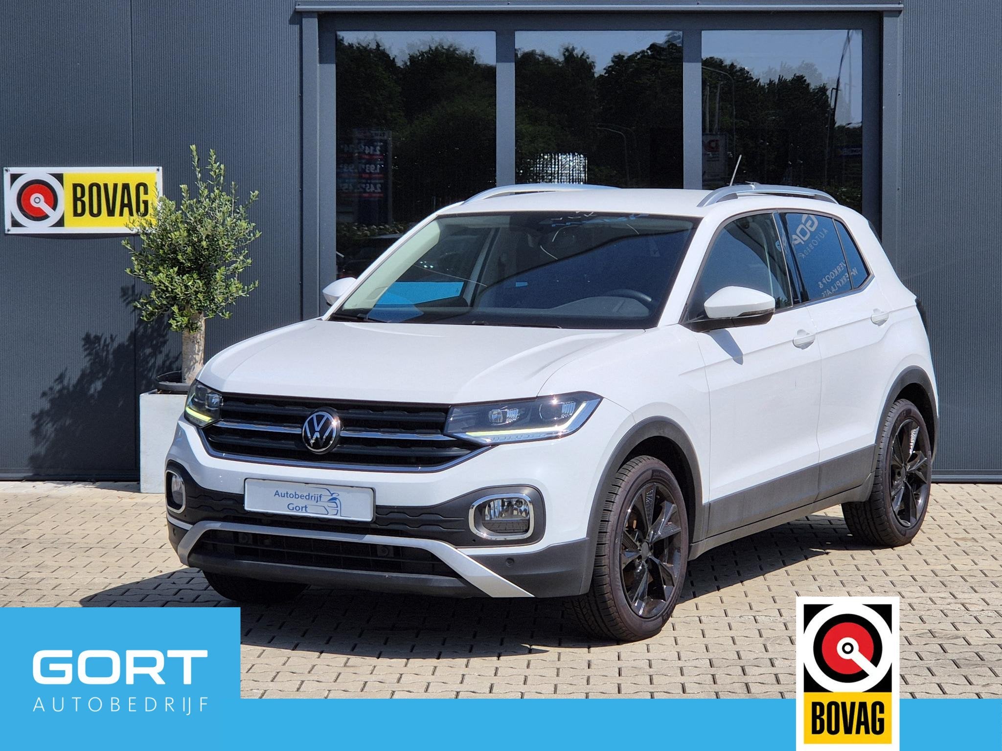 Volkswagen T-Cross 1.0 TSI Style Carplay ! AUTOMAAT! LUXE, Auto's, Gebruikt, Euro 6, Wit, Bedrijf