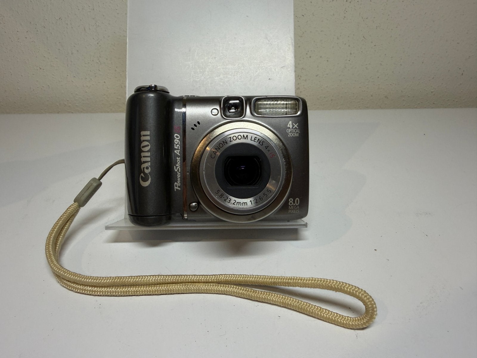 Canon PowerShot A590 IS Compactcamera - 8.0 MP, 4x Zoom, Ingebouwde flitser, Gebruikt, Canon, Ophalen of Verzenden