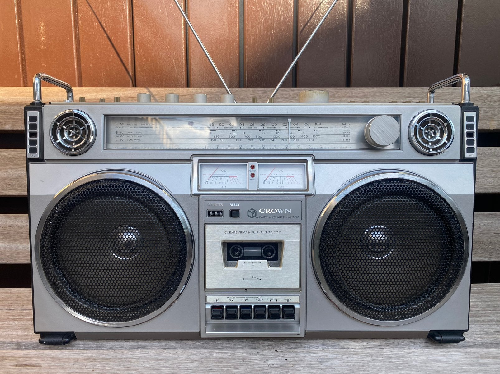 Crown CSC-850 vintage boombox-gettoblaster  bj.1981, Audio, Tv en Foto, Ophalen of Verzenden, Zo goed als nieuw
