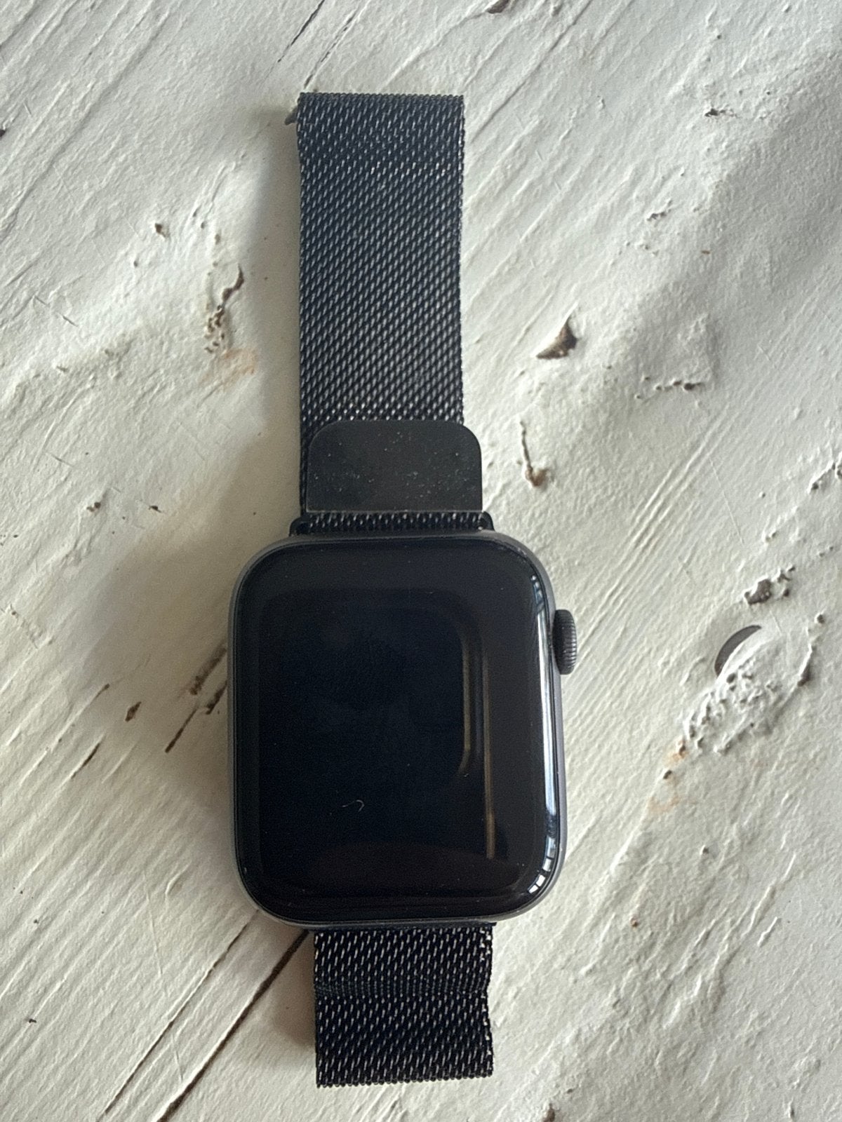 Als NIEUW! Apple Watch Series 5 44mm Zwart met Milanese band, Sieraden, Tassen en Uiterlijk, Smartwatches, Zwart, IOS, Ophalen of Verzenden