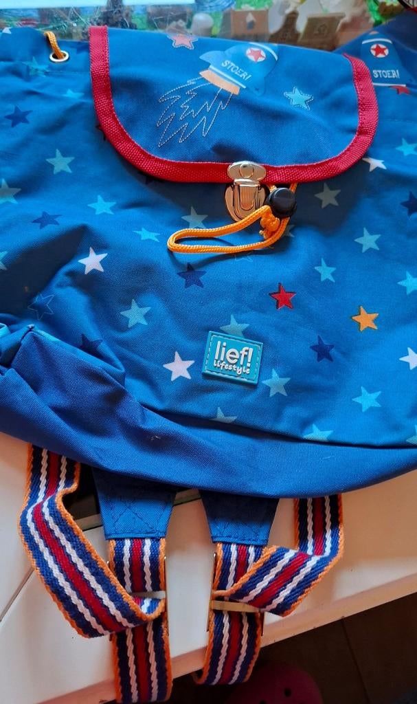 Lief! Lifestyle Stoer Rugtas voor Kinderen Raket zgan, Ophalen of Verzenden, Zo goed als nieuw, Blauw, Rugtas
