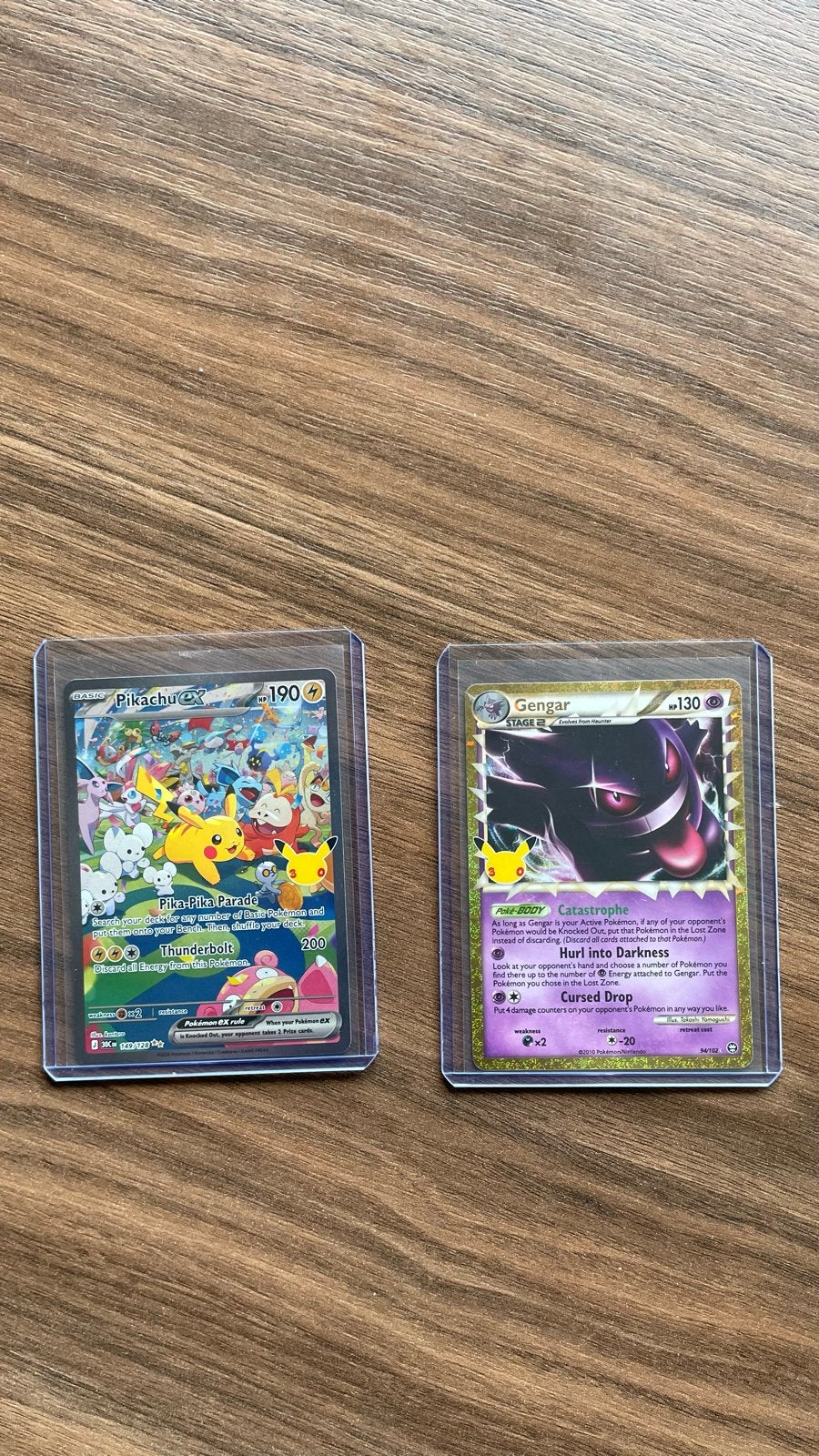 Pikachu EX & Gengar 30th Anniversary Pokémon kaarten, Ophalen of Verzenden, Nieuw, Meerdere kaarten