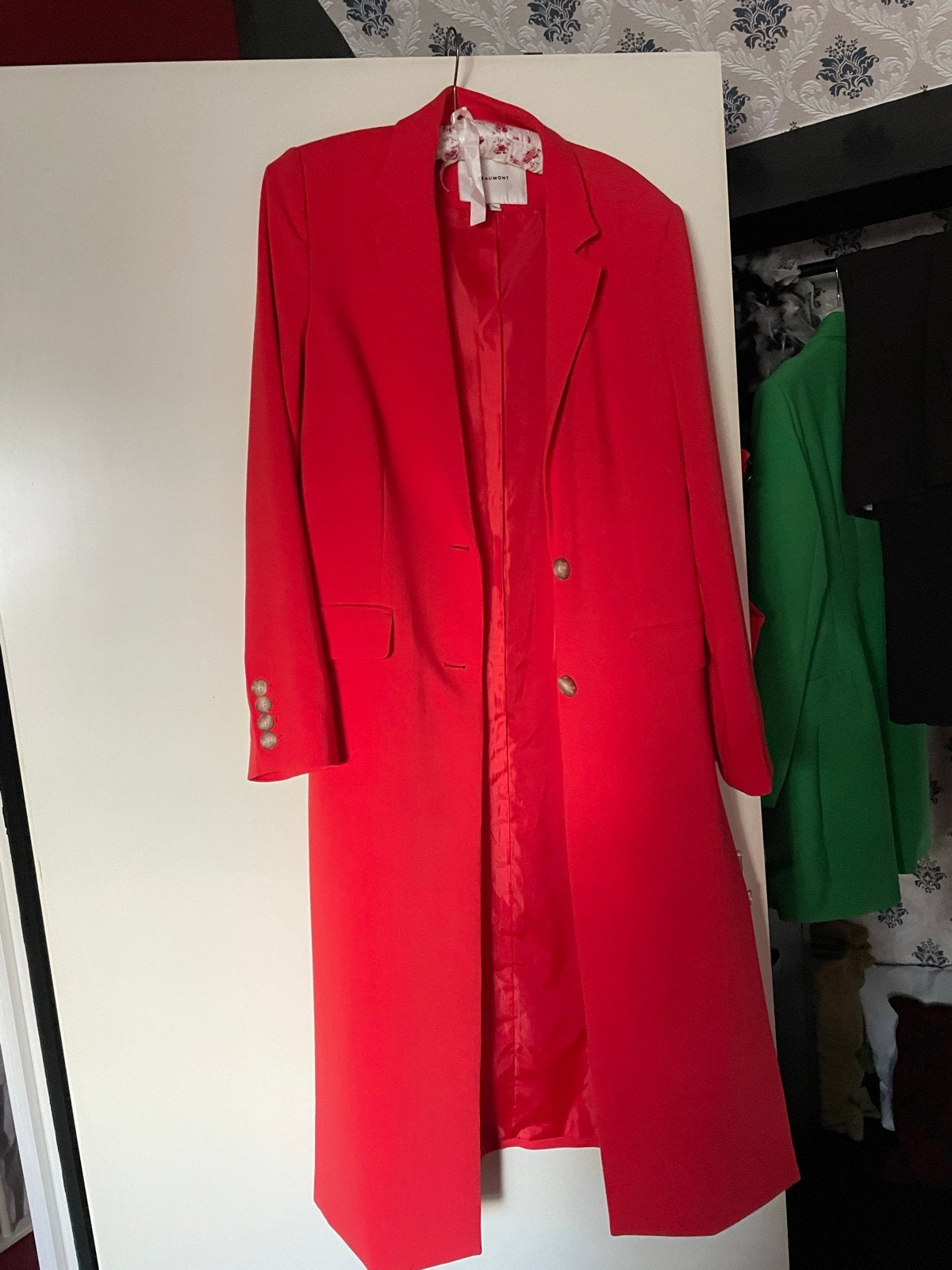 Beaumont Zomerjas Rood/Oranje met Split, Ophalen of Verzenden, Gedragen, Maat 38/40 (M), Rood