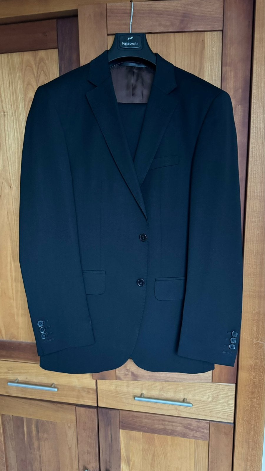 Italiaans kostuum | zwart pak | heren | 46 S, Kleding | Heren, Kostuums en Colberts, Ophalen, Gedragen, Maat 46 (S) of kleiner
