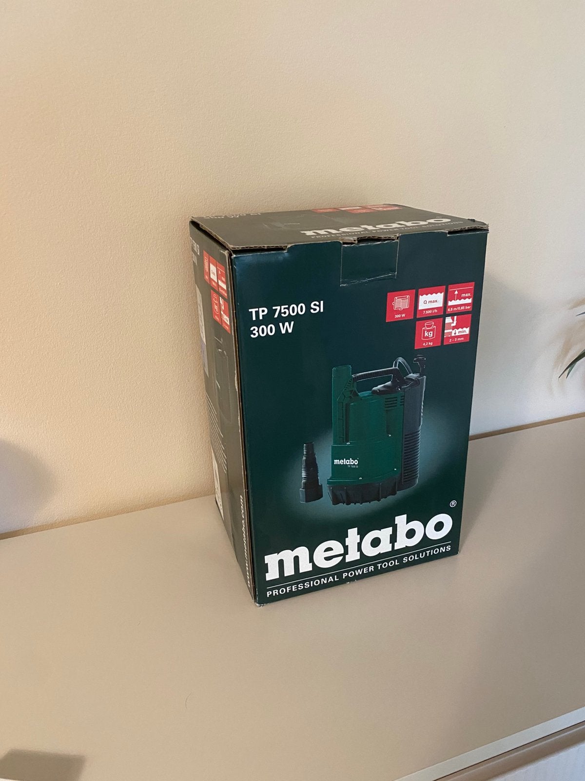 Metabo TP 7500 SI Dompelpomp 300W – Nieuw in doos, Minder dan 25 liter, Ophalen, Nieuw, Minder dan 200 liter/min