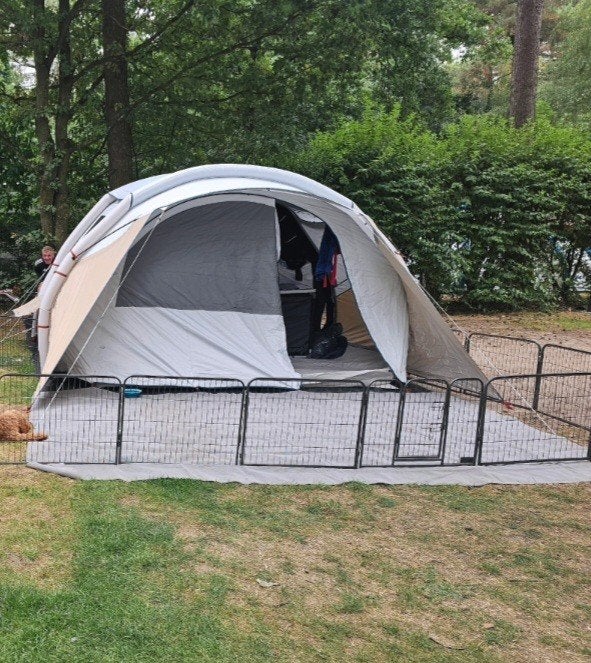 Decathlon Air Seconds 5.2 Fresh & Black opblaasbare tent, Caravans en Kamperen, Tenten, Ophalen, Zo goed als nieuw, Tot en met 5