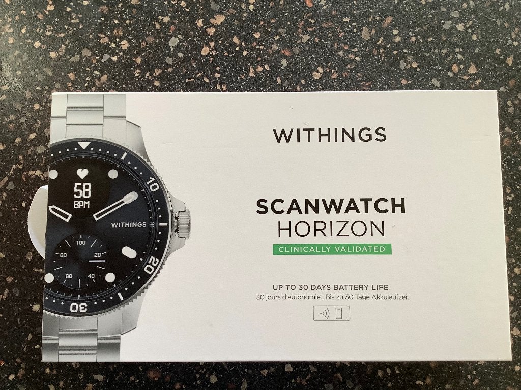 Withings Scanwatch Horizon, Ophalen, Blauw, Withings, IOS