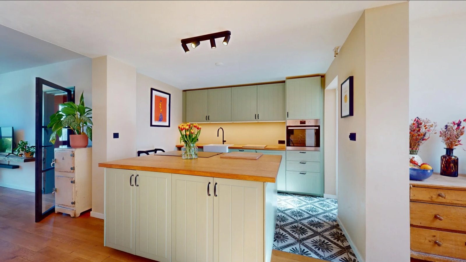 Complete keuken ZONDER apparatuur - zelf demonteren, Huis en Inrichting, Keuken | Complete keukens, Ophalen, Hoekkeuken, Zo goed als nieuw