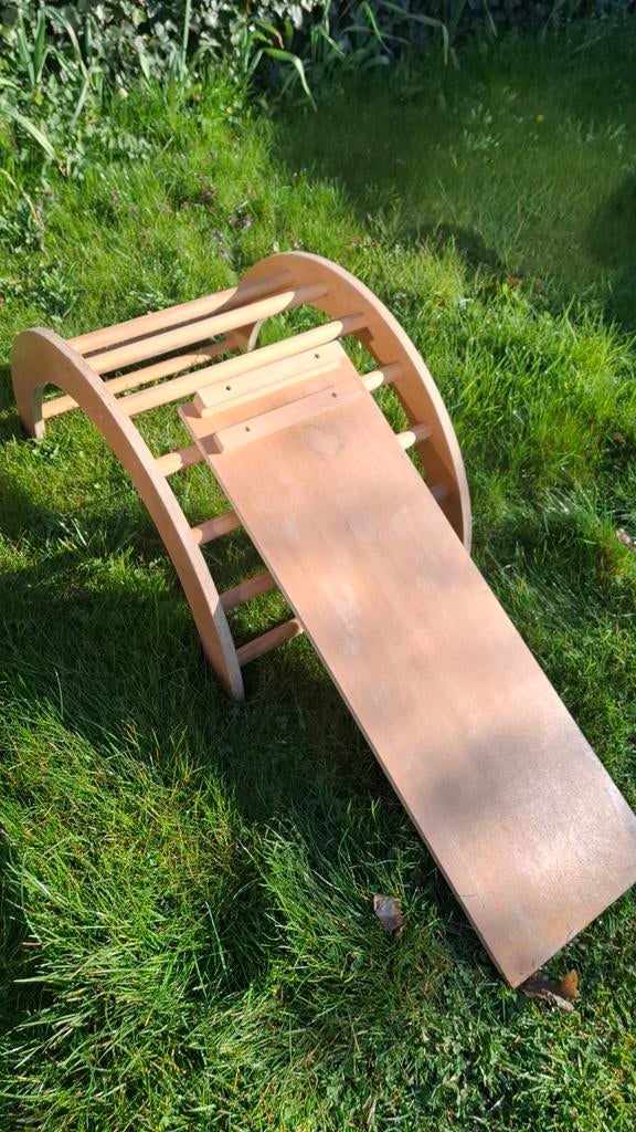 Dreumes en peuter speelklimrek 2-delig glij- en loopplank, Kinderen en Baby's, Ophalen, Gebruikt, Glijbaan