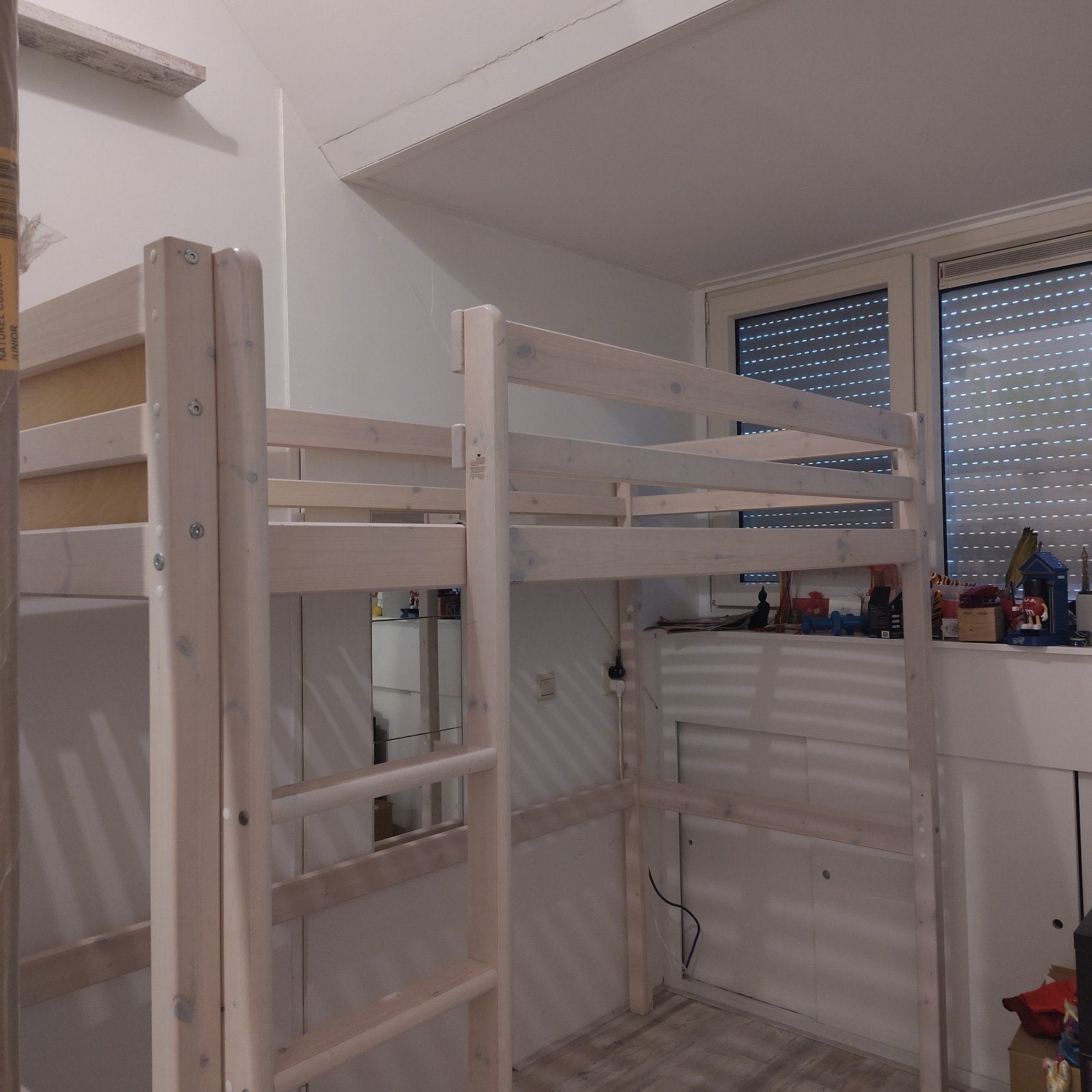 Flexa Hoogslaper 90x200 cm - Ladder links/rechts plaatsbaar, Ophalen