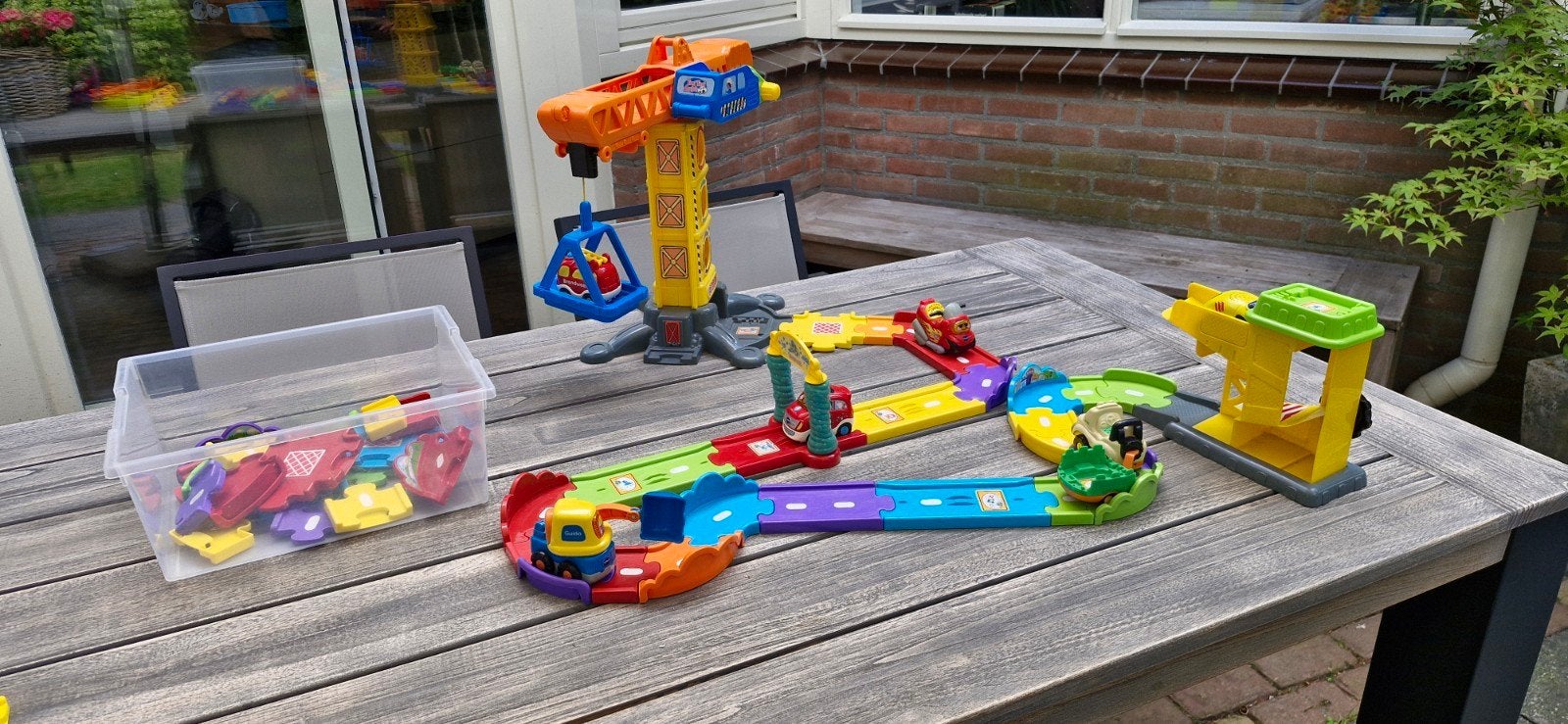 VTech Toet Toet Auto's en Kraanbaan Set, Ophalen, Gebruikt