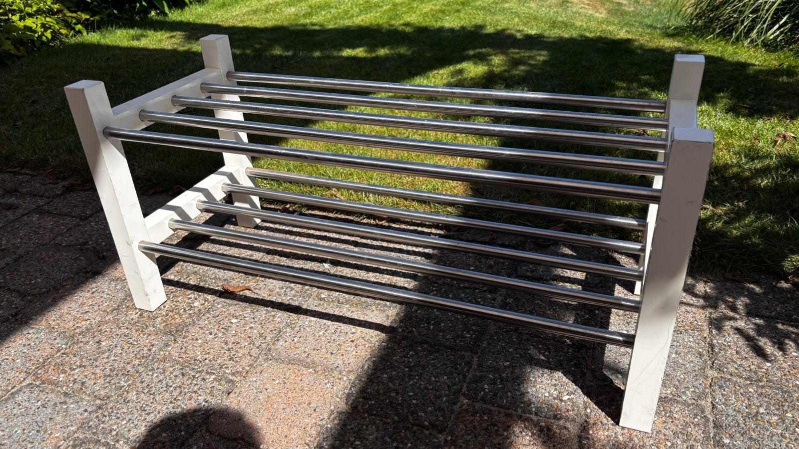 Ikea Tjusig schoenenrek wit 2x, Ophalen, Zo goed als nieuw
