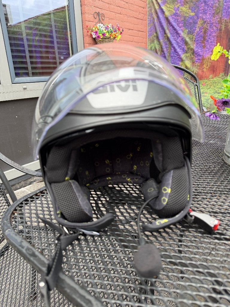 givi helm met vizier met microfoon in nieuwstaat!!!, Kinderen, S, Tweedehands, Ophalen