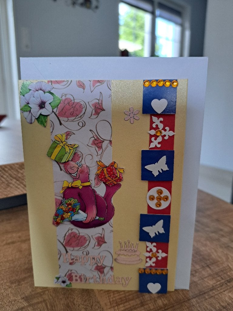KAARTEN GEFELICITEERD MET ENVELOP, Hobby en Vrije tijd, Kaarten | Zelfgemaakt, Ophalen of Verzenden, Nieuw, Man of Vrouw