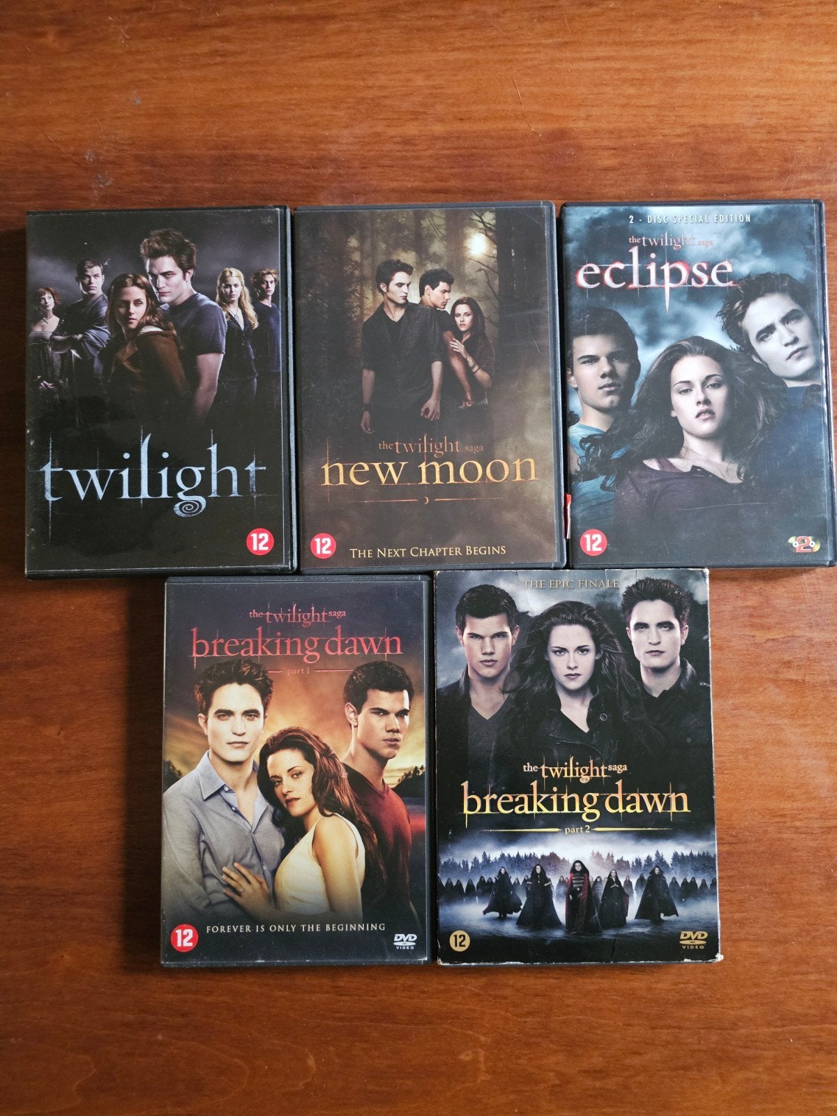 The Twilight Saga Complete Collectie DVD (5 films), Nederlands, Ophalen of Verzenden, Vanaf 12 jaar, Inclusief doosje