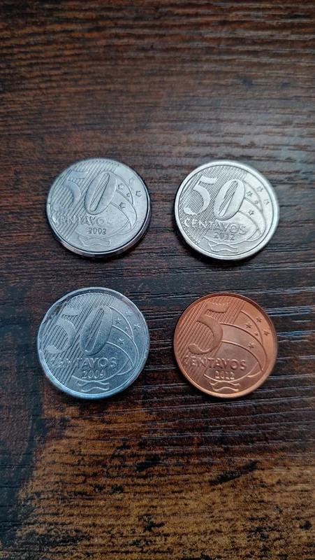 Set van 4 Braziliaanse Centavos Munten (2002-2012), Verzenden, Zuid-Amerika, Setje