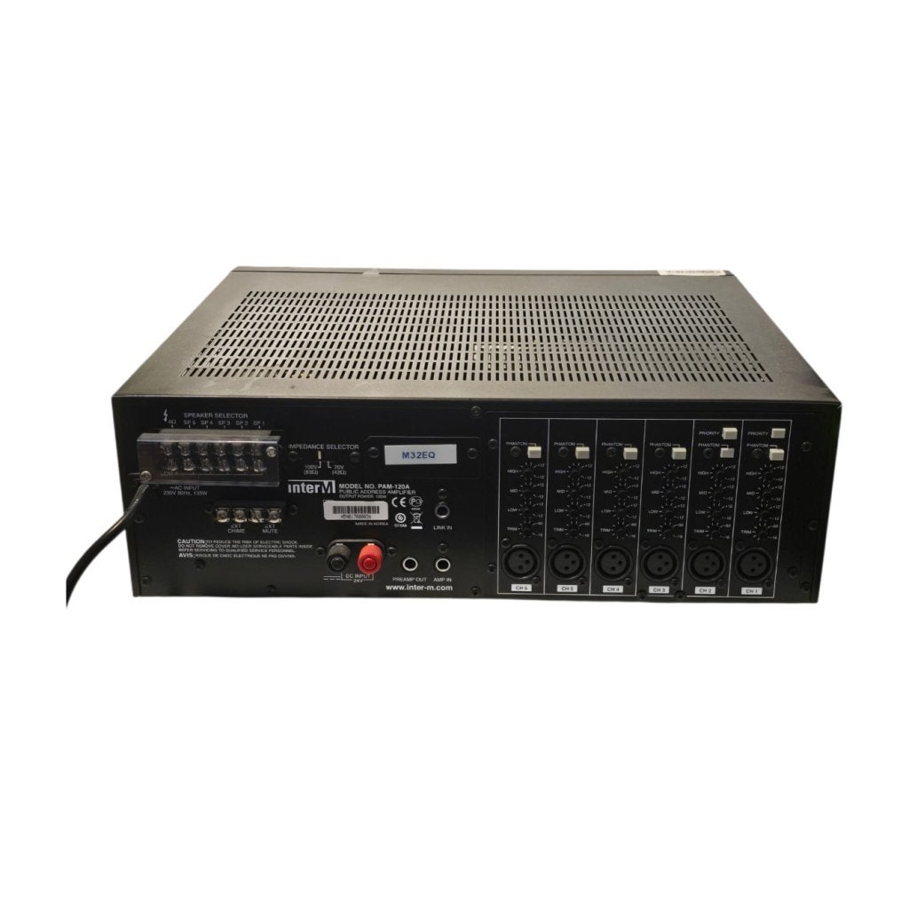 INTER-M PAM-120 Mixer/Versterker Black | Nette Staat, Flex Ltd., Gebruikt, https://flex.com/contact-us, Nobelstraat 10, 5807 GA Oostrum LB, Limburg, Nederland