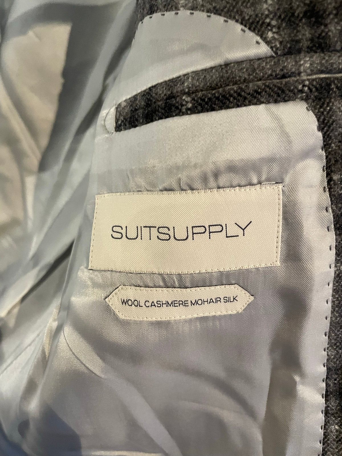 Suitsupply Lazio Pak - Grijs - Wol/Kasjmier/Mohair/Zijde, Ophalen of Verzenden, Gedragen, Maat 52/54 (L), Grijs