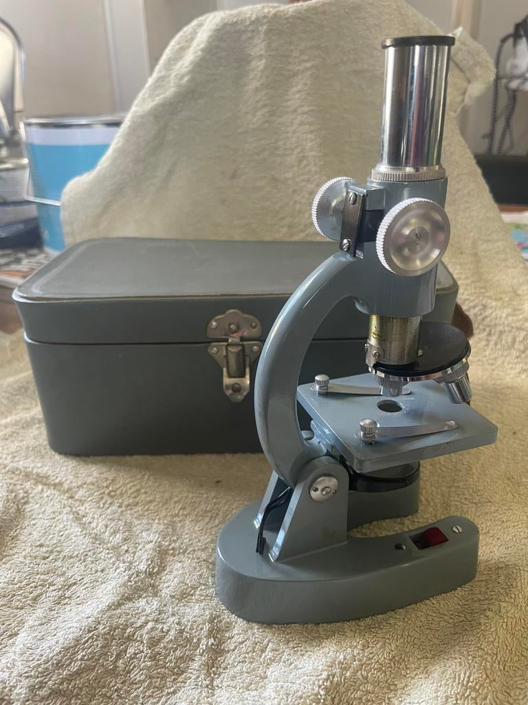 Microscoop jaren 60-80, Ophalen of Verzenden, Gebruikt, Minder dan 400x