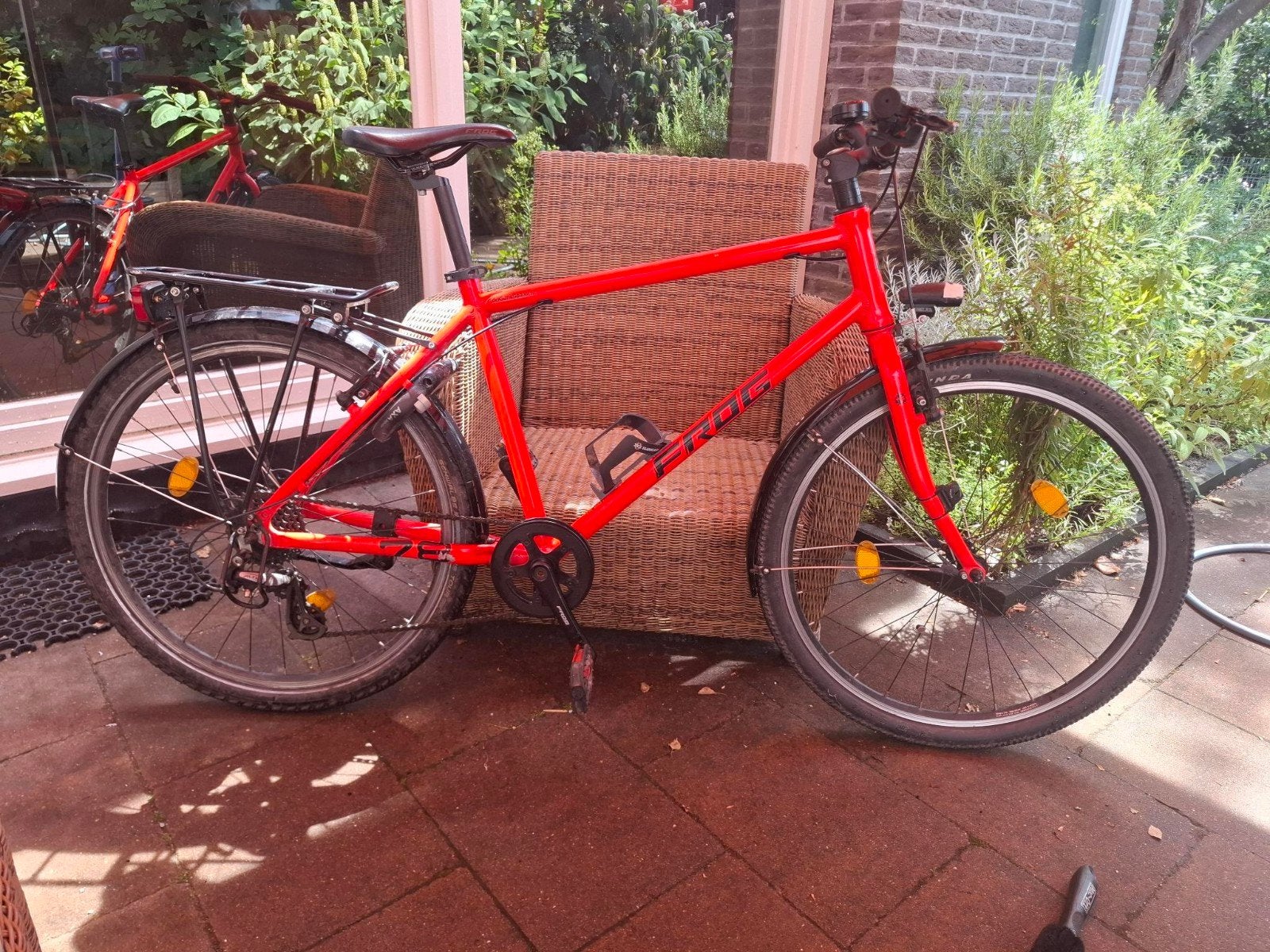 Rode Frog fiets, Fietsen en Brommers, Minder dan 10 versnellingen, Gebruikt, 26 inch, Velgrem