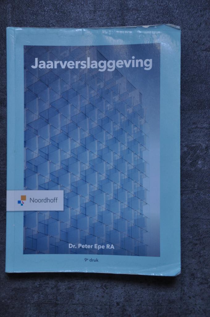 Dr. Peter Epe RA - Jaarverslaggeving, Boeken, Studieboeken en Cursussen, Gelezen, HBO, Beta, Ophalen of Verzenden