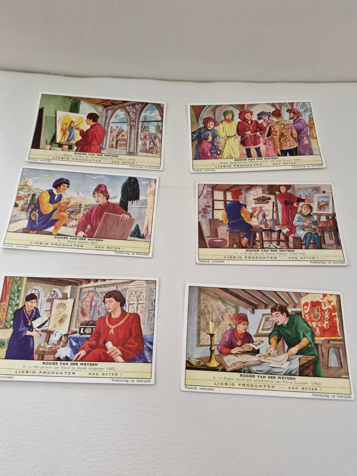 Vintage Liebig Producten Kaartjes - Rogier van der Weyden, Ophalen of Verzenden