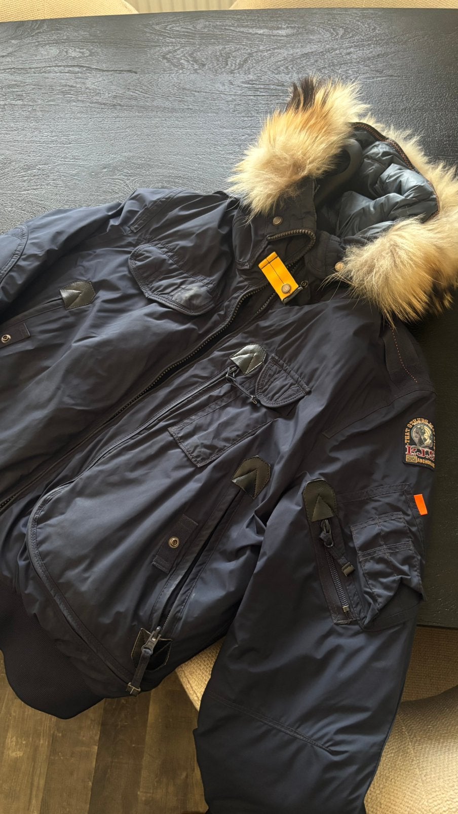 Parajumper winterjas dames, Ophalen, Gedragen, Maat 52/54 (L), Blauw
