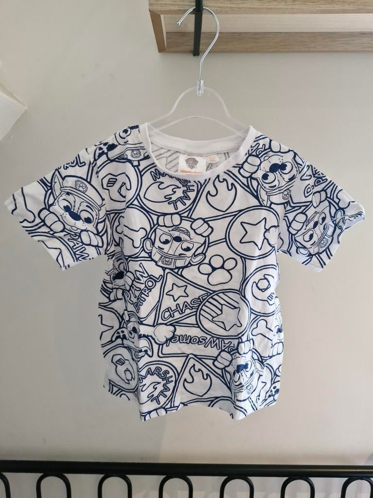 Paw Patrol shirt mt 104/110 (valt klein), Kinderen en Baby's, Kinderkleding | Maat 104, Ophalen of Verzenden, Zo goed als nieuw