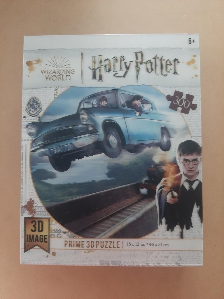 Harry Potter 3D Puzzel Vliegende Auto 300 Stukjes, Ophalen of Verzenden, Meer dan 50 stukjes, Gebruikt, 6 jaar of ouder