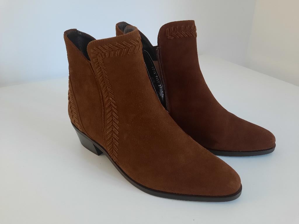 lichtbruine suède HASSIA laarsjes type TOLEDO, Kleding | Dames, Schoenen, Hassia, Bruin, Lage of Enkellaarzen, Nieuw