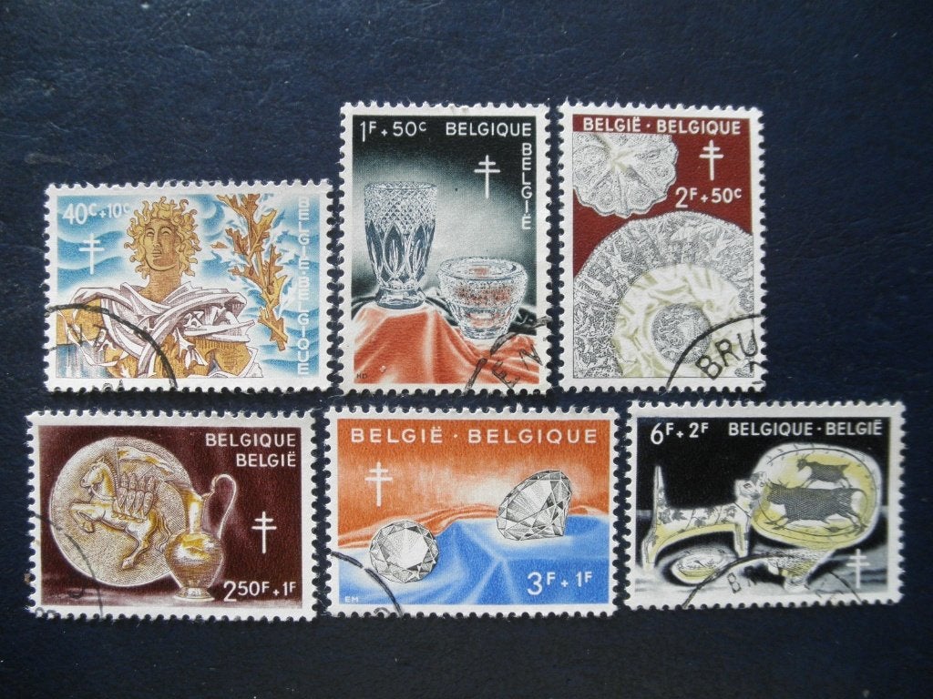 Postzegels België 1960 tbc kunsthandwerk - cw. 8,50., Ophalen of Verzenden, Gestempeld