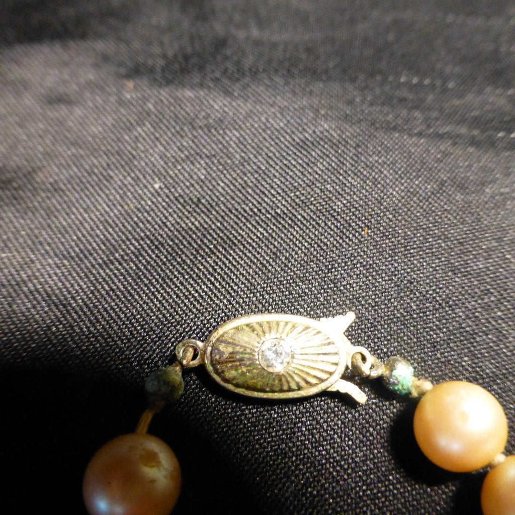 Parelketting met zilveren sluiting, Ophalen of Verzenden, Overige materialen, Ketting