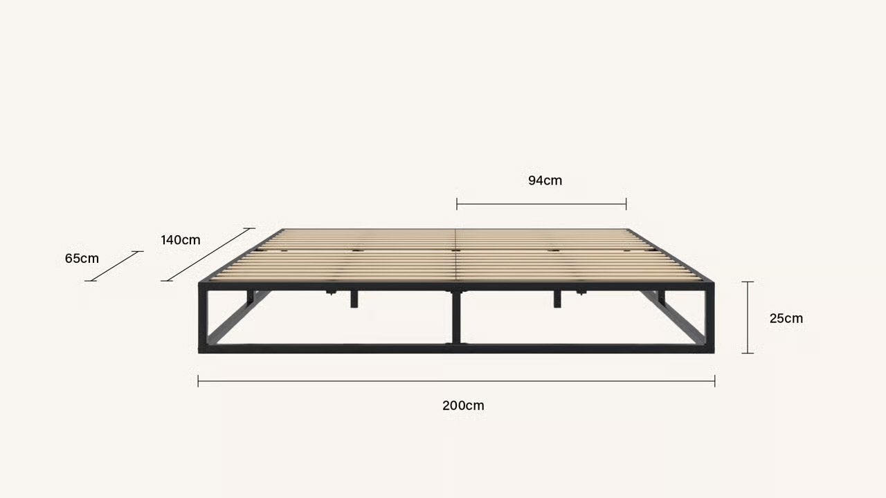 Emma bed 180x200 - Zo goed als nieuw, Ophalen, Tweepersoons, Zo goed als nieuw, 180 cm