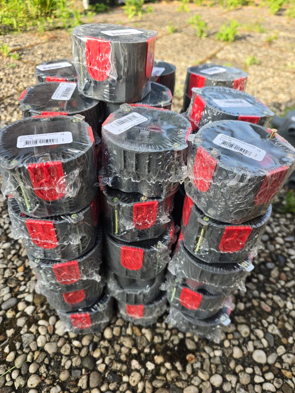 Partij Hollewanddoos UHW50 - 50mm diep, 2x buisinvoer, Ophalen, Nieuw, Overige typen