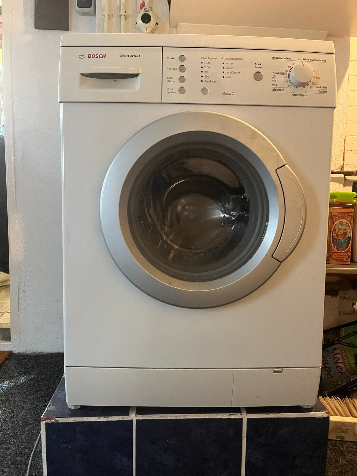 Bosch Wasmachine ShirtPerfect Maxx 7 - Goede Staat, Witgoed en Apparatuur, Ophalen, Gebruikt, Voorlader, Kort programma