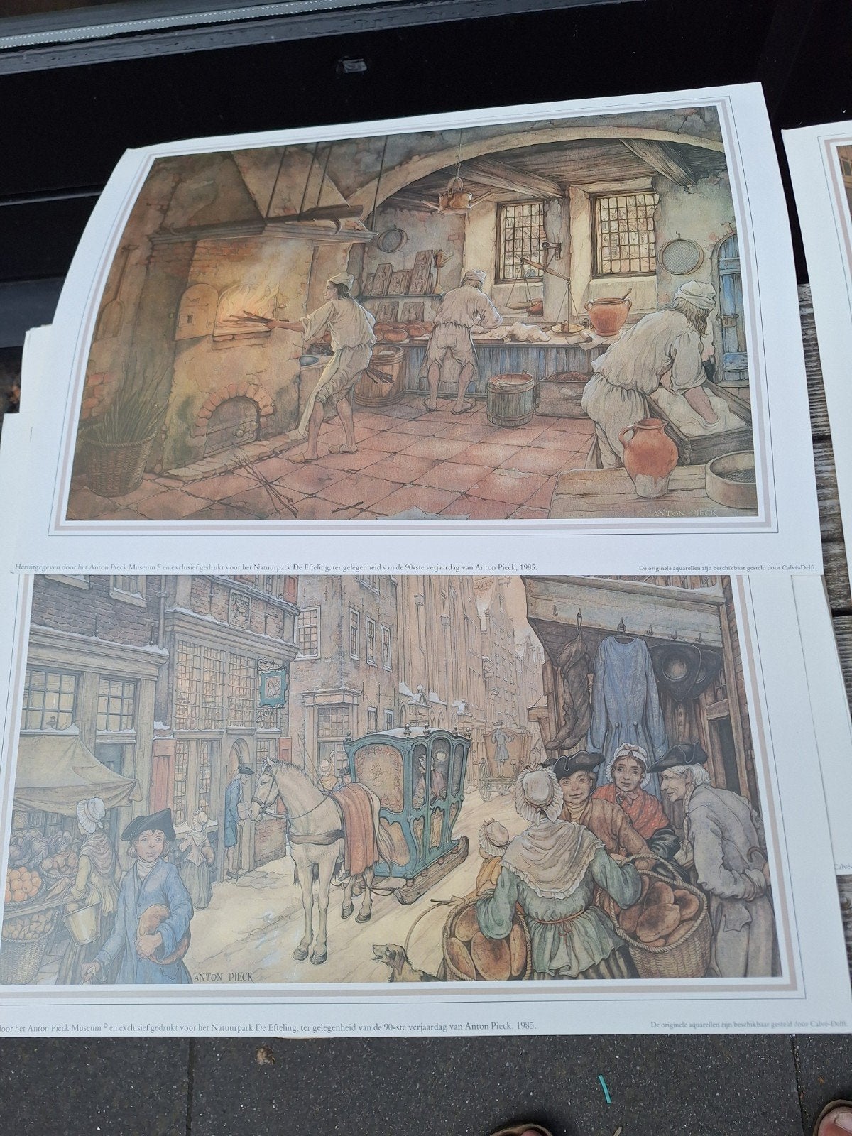 Anton Pieck prenten., Ophalen of Verzenden