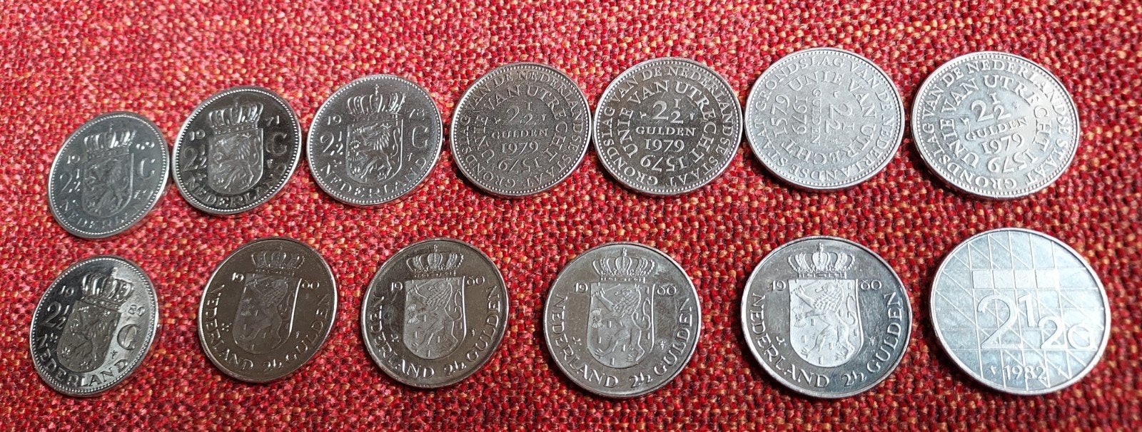 13x Rijksdaalder Juliana & Beatrix (o.a. Unie van Utrecht &, Ophalen of Verzenden, Koningin Juliana, 2½ gulden