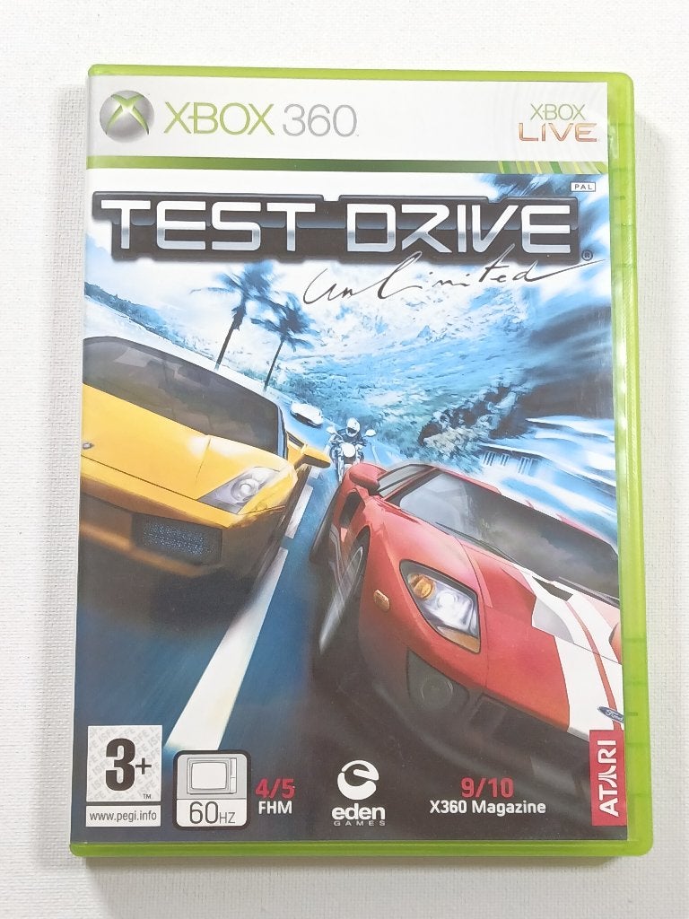 Test Drive Unlimited - XBOX 360 - PAL - Compleet - CIB, Gebruikt, Microsoft, 1 speler, Racen en Vliegen