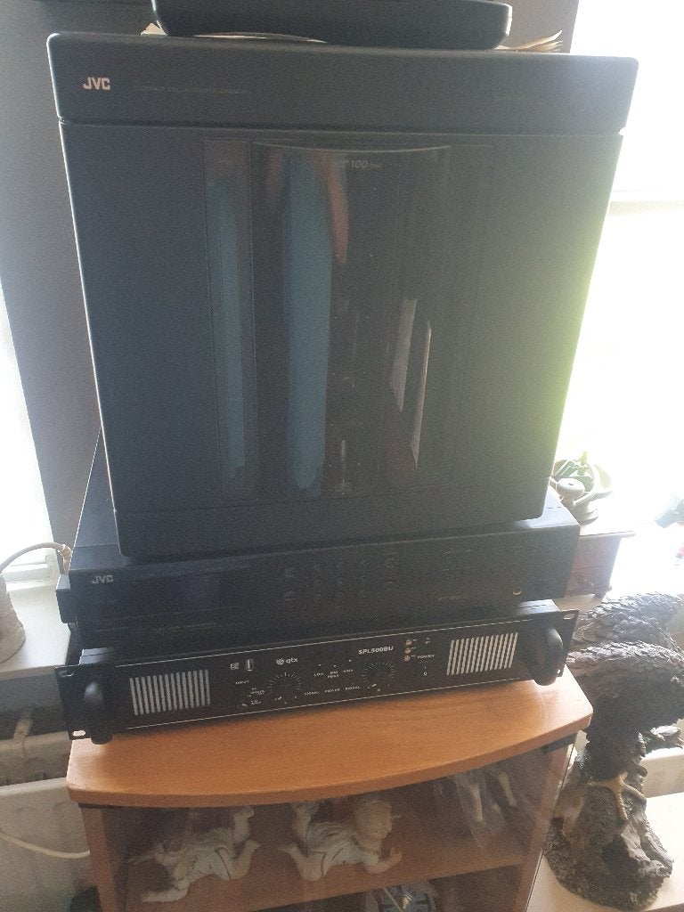 Vitage cd wisselaar voor 100cd's gevuld compleet, Ophalen, Zo goed als nieuw, JVC, Wisselaar