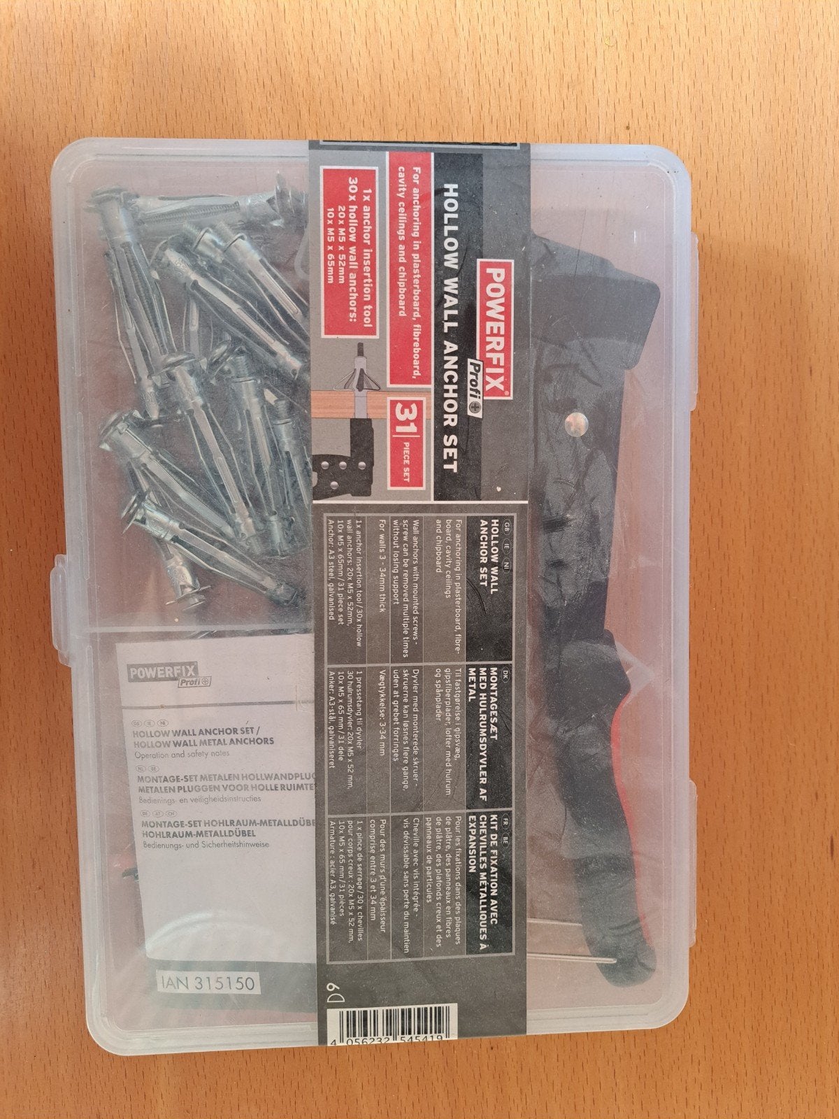 Powerfix Hollewandanker Set - 31-delig, Doe-het-zelf en Verbouw, Ophalen, Nieuw, 50 tot 100 mm, Pluggen