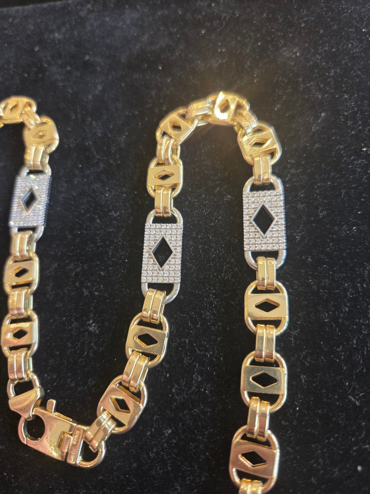 14 k gouden kingsley ketting 86,2 gram 72 cm, Ophalen of Verzenden, Nieuw, Goud, Goud
