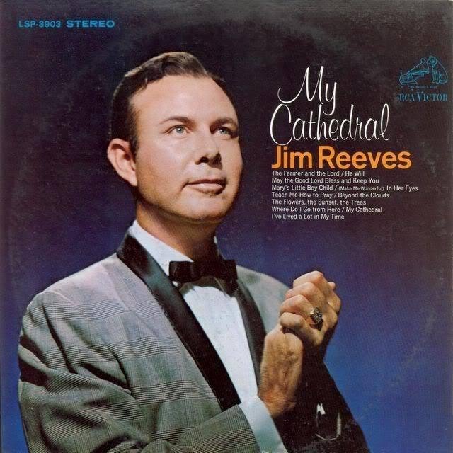 LP Jim Reeves - My Cathedral, Cd's en Dvd's, Vinyl | Country en Western, Ophalen, Gebruikt, 12 inch