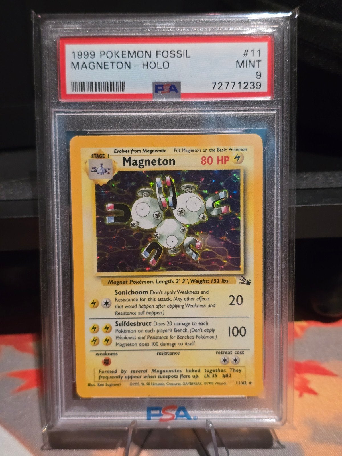 Magneton Fossil PSA 9 | 11/62, Ophalen of Verzenden, Zo goed als nieuw