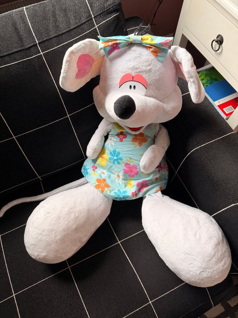 Grote Diddl knuffel 80cm, Ophalen, Diddlina, Zo goed als nieuw, Knuffel